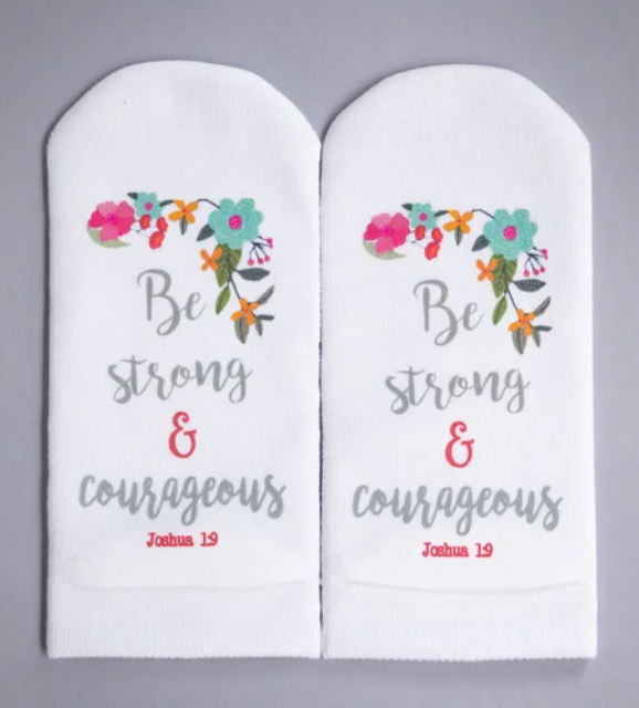 Standing on the WORD socks Joshua 1:9